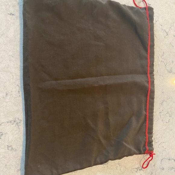 Coach Vintage Dust Bag Brown with Red Stitching 13.5x16 - Picture 6 of 6